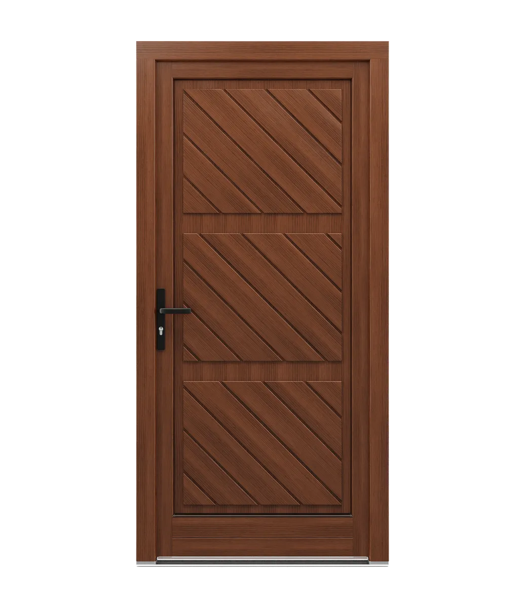 Kämpfer in Holztüren